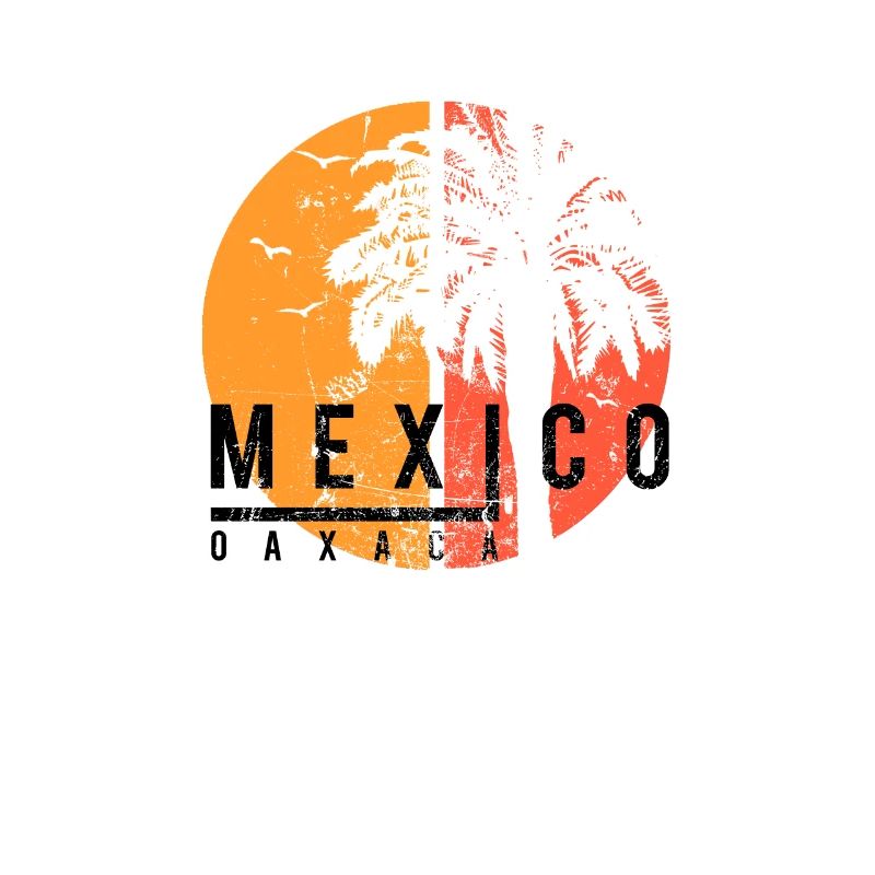 Artistic Oaxaca Mexico Cool Palm Tree Vacation