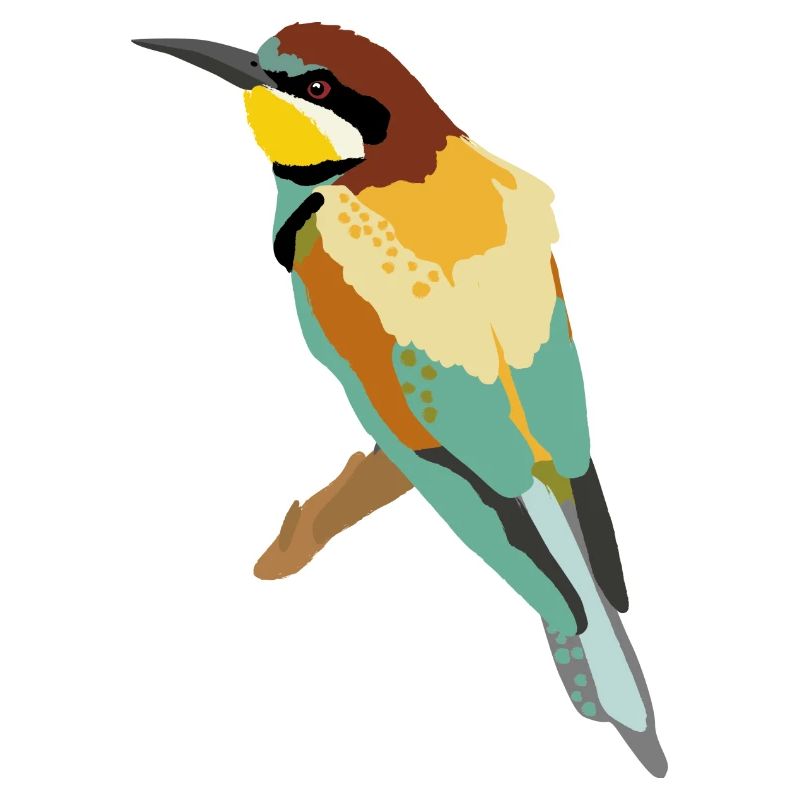 Illustration du guêpier