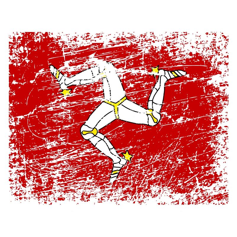 Île de Man Flagge Triskele Drapeau de l’île de Man