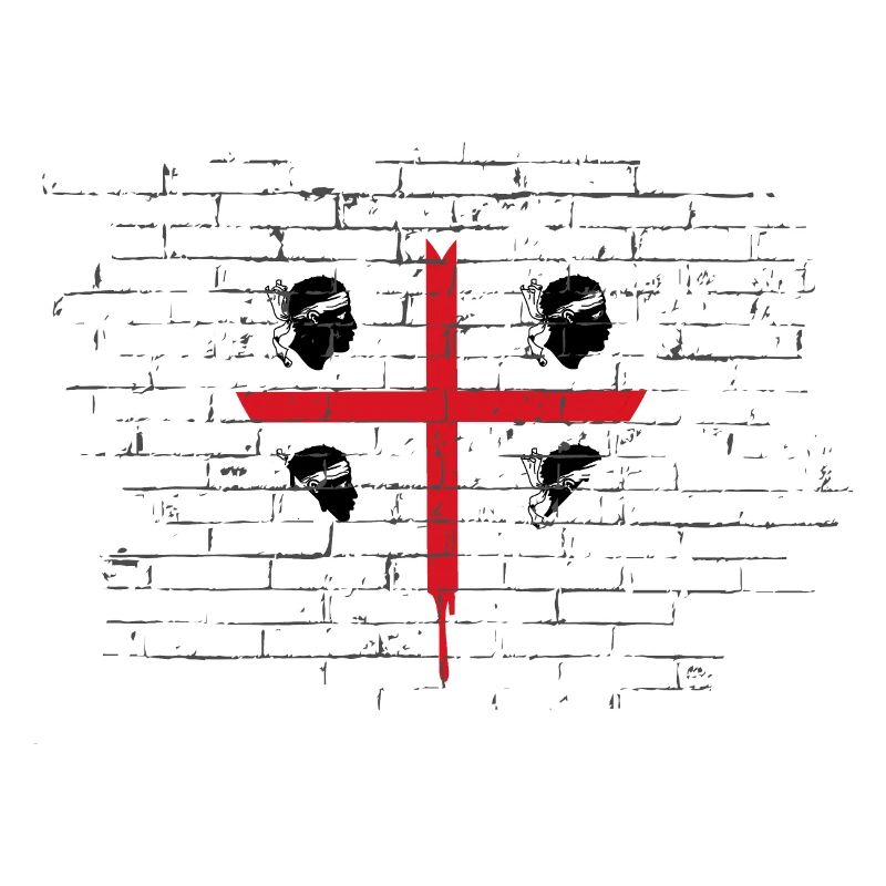 Drapeau de la Sardaigne Drapeau sarde Drapeau de la Sardaigne