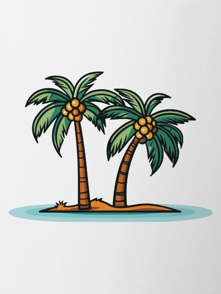 Palm Trees Island Summer