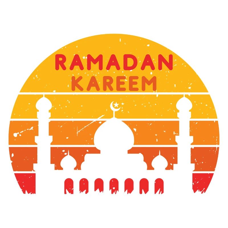 Ramadan Kareem Coucher de soleil Couleurs