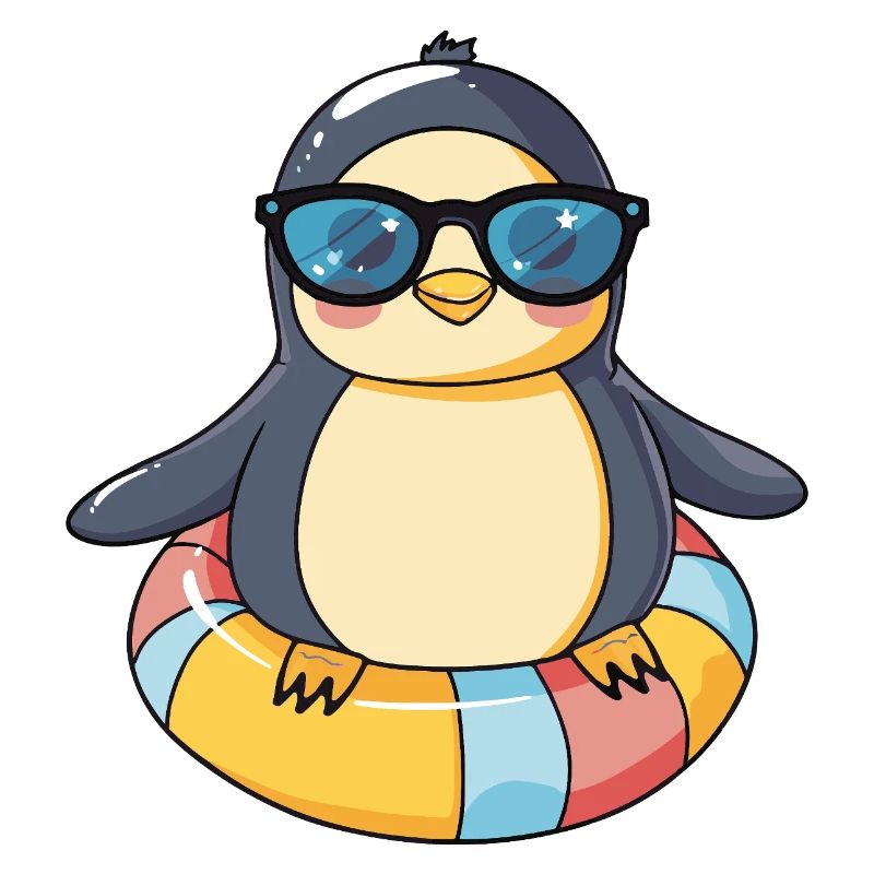 Pinguin Comic Cool