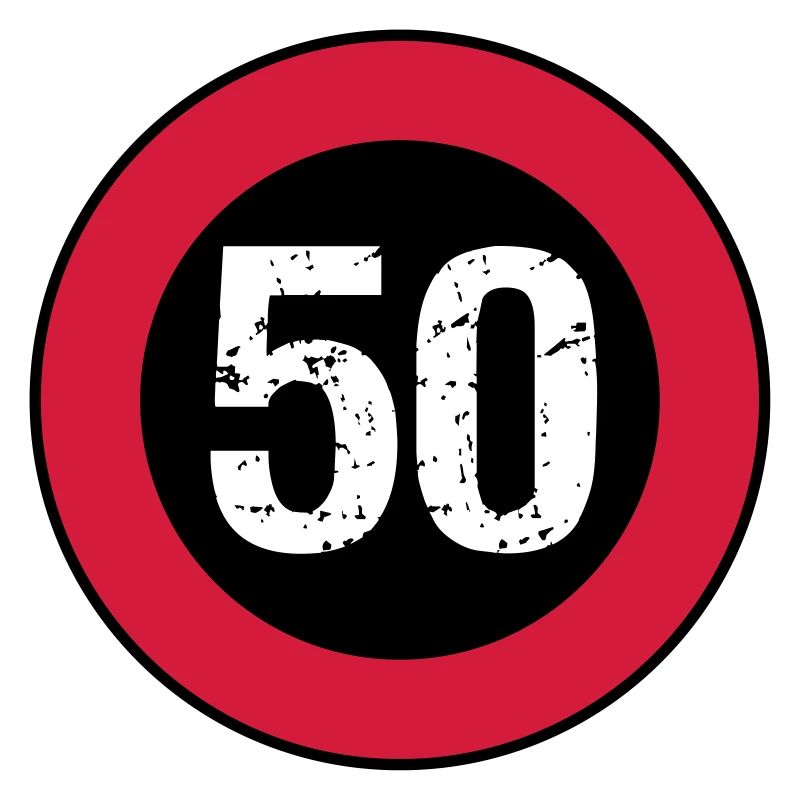 Schild 50 Vintage Geburtstag