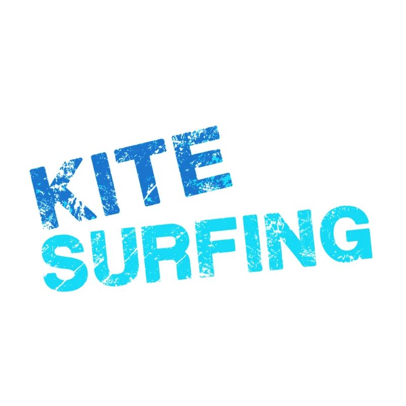 kitesurf, surf, surfeur, vague, bleu, écriture
