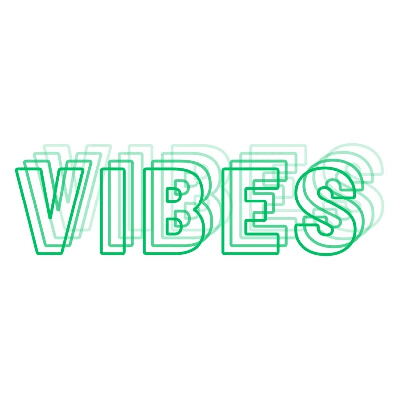 Vibes abstrait vert