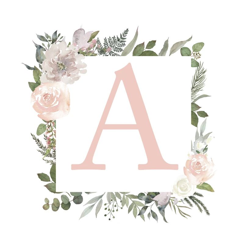 Un monogramme eucalyptus boho