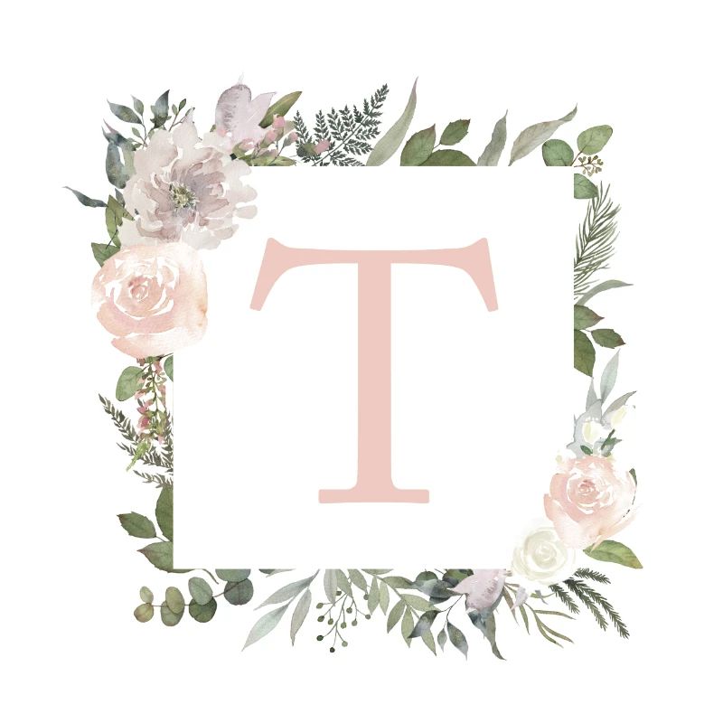 T Monogram Eucalyptus Boho