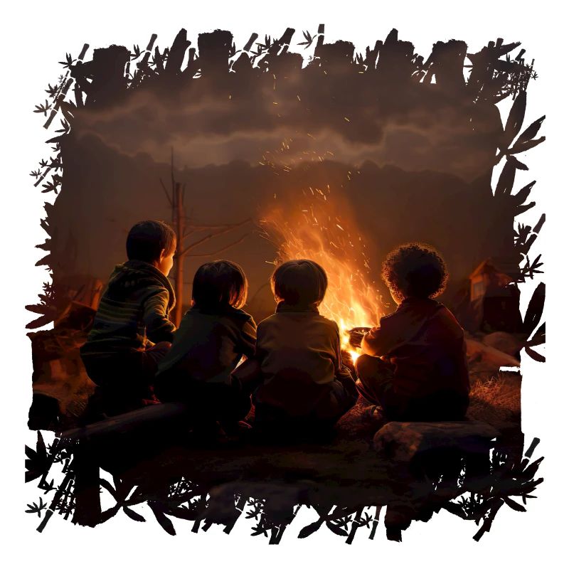 A campfire is a magical moment
