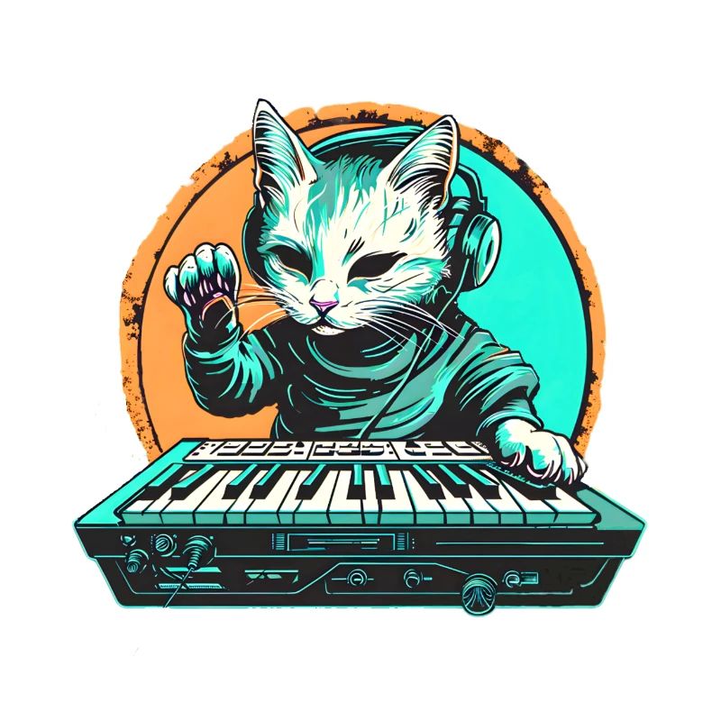 Synth Cat Hello