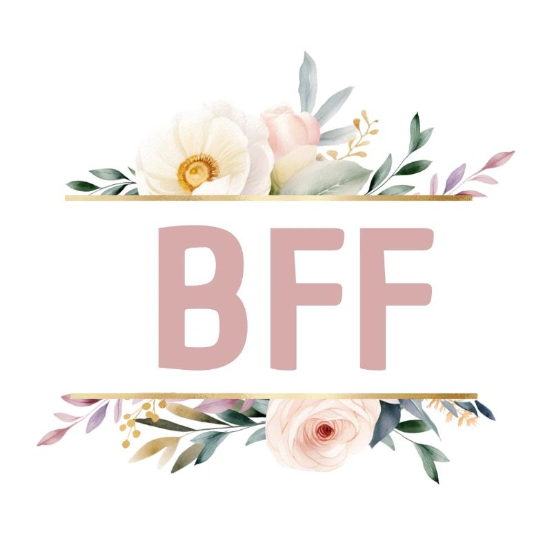 BFF! Floral, customisable design