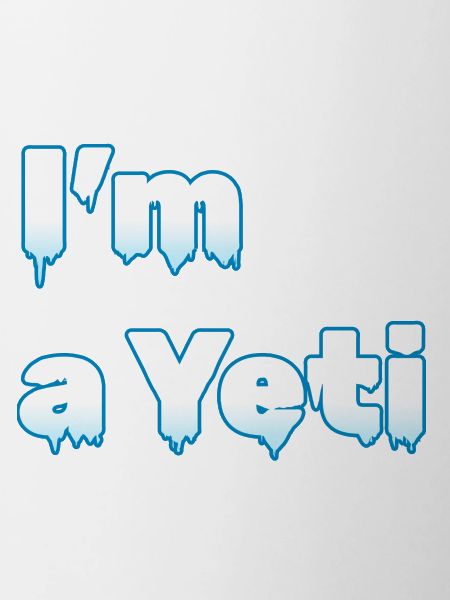"I'am a Yeti" | Ice design