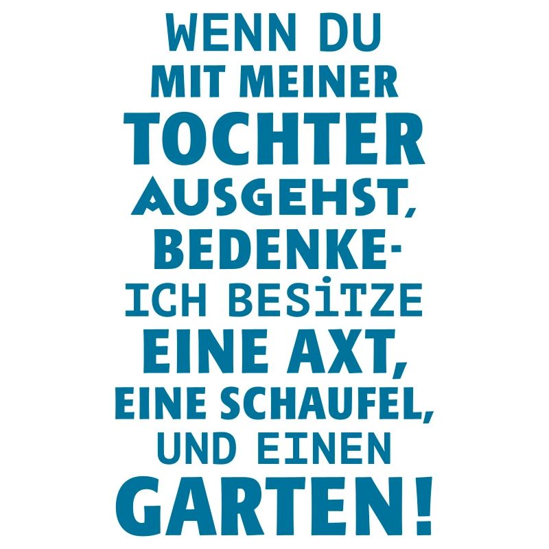 Vater Tochter Date Axt Beil Schaufel Garten Single