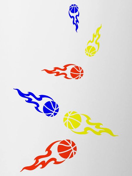 Basketball flame