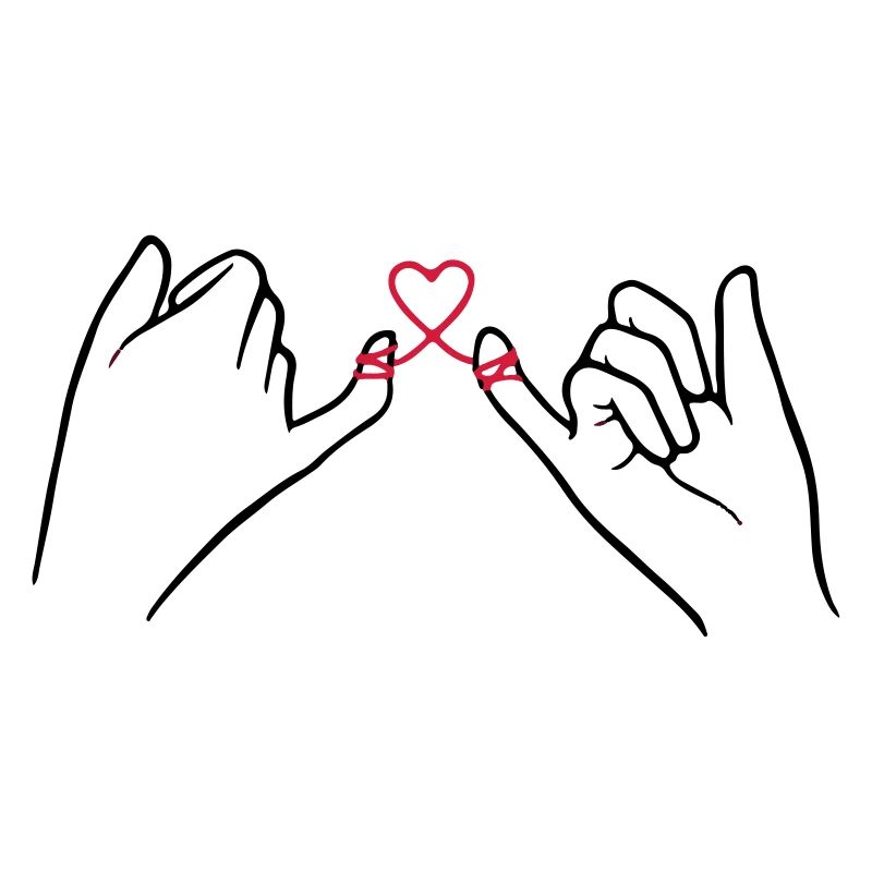 Two hands with heart loop, valentines day, love