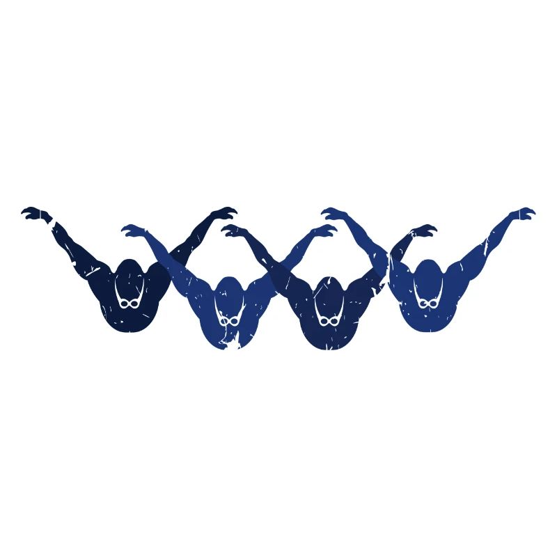 Nageur papillon Silhouette Nageur