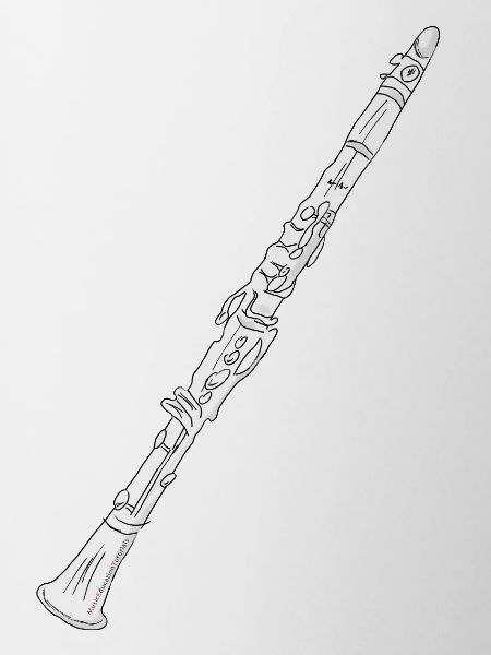 Clarinet white filled