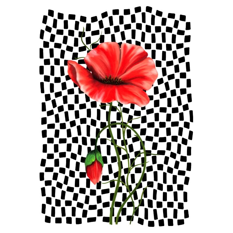 Rote Mohnblume