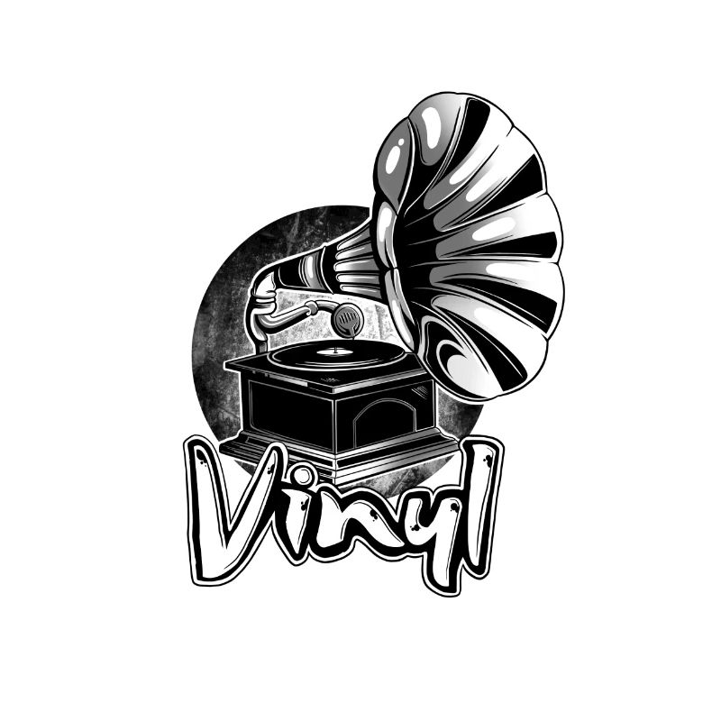 Tourne-disque vinyle gramophone rétro