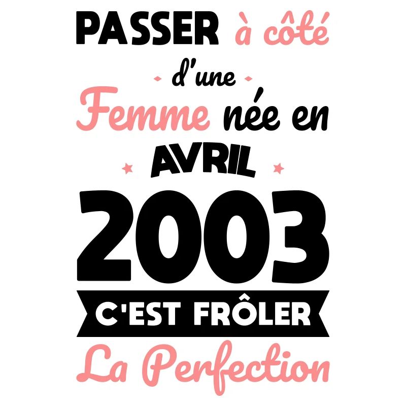 Anniversaire 20 ans - Née en Avril 2003