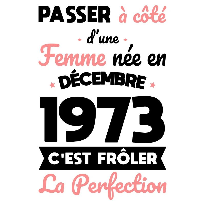 Anniversaire 50 ans - Née en Décembre 1973