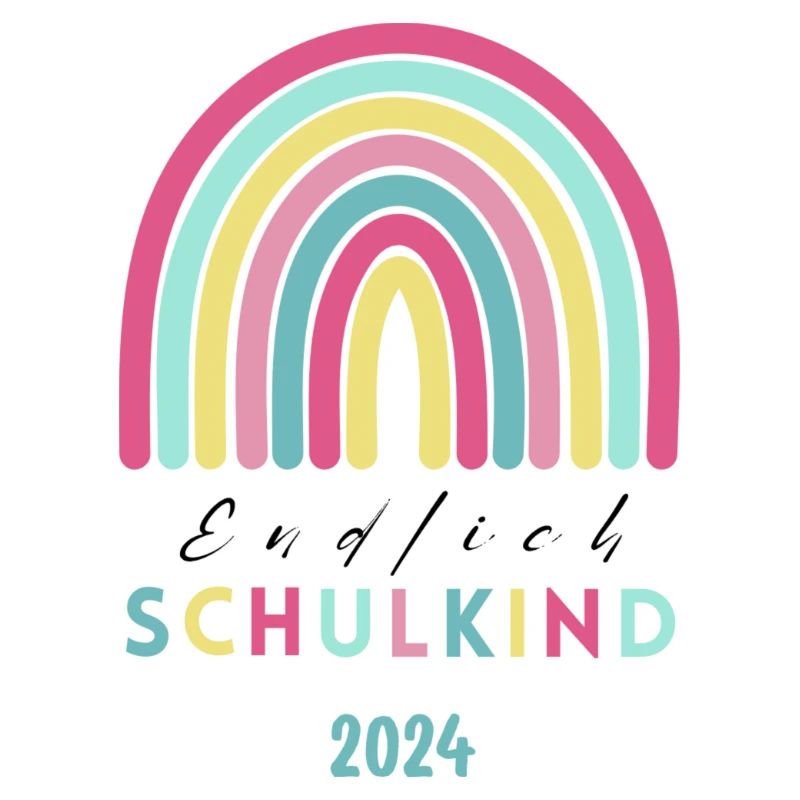 Endlich Schulkind 2024 Einschulungsshirt