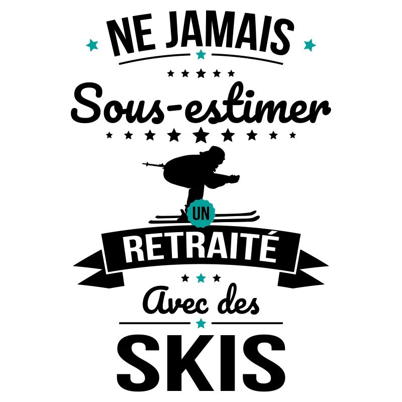 Sous-estimer un retraité avec des skis