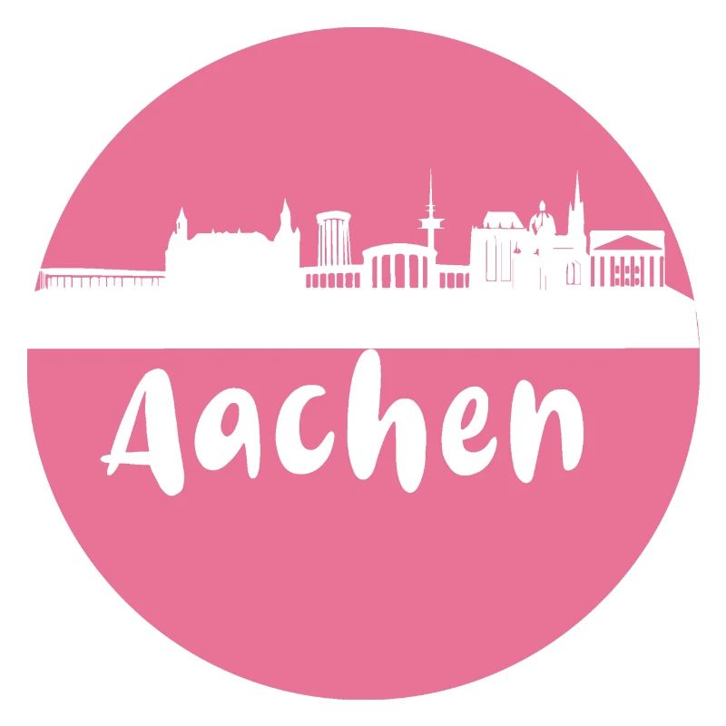 scherenschnitt,aachen,rosa,stadt,skyline