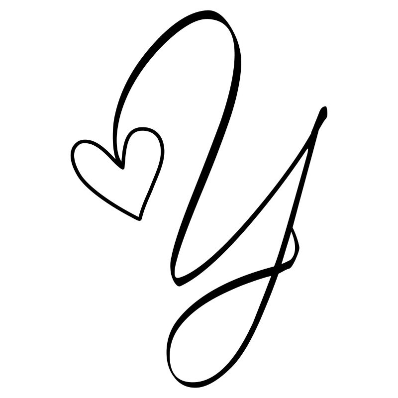 Letter Y Ypsilon Letter-Y Calligraphy