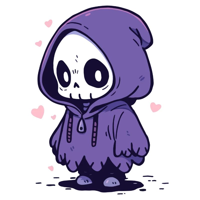 Cute Halloween Skeleton - Cute Scary Design