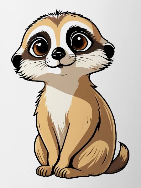 Suricate Illustration Mignonne