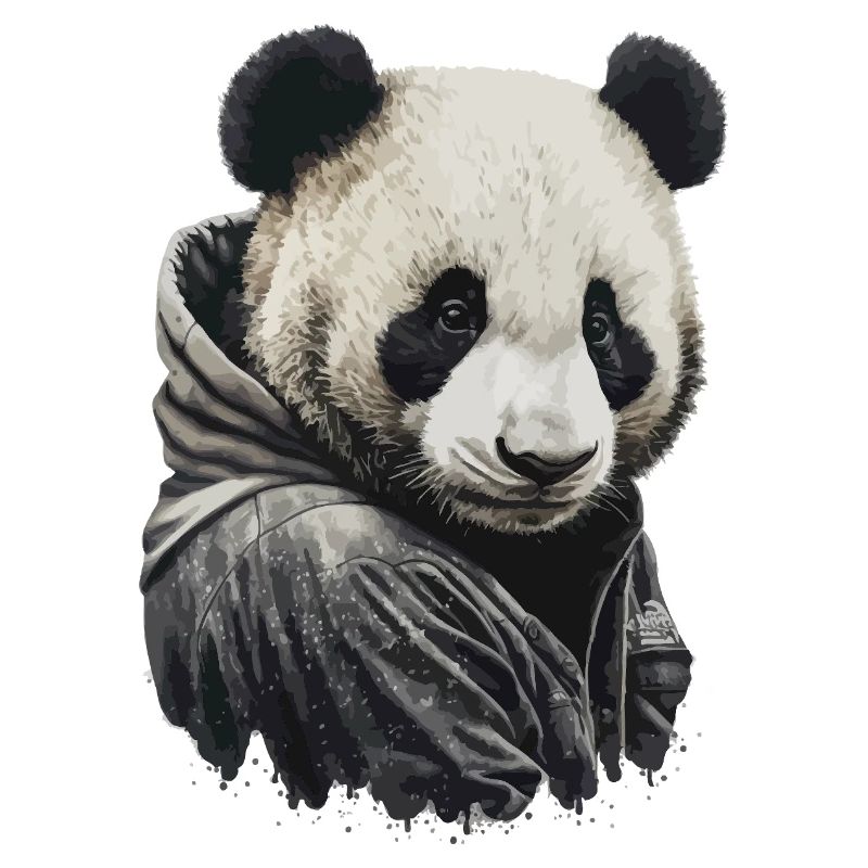 Sweat à capuche Panda