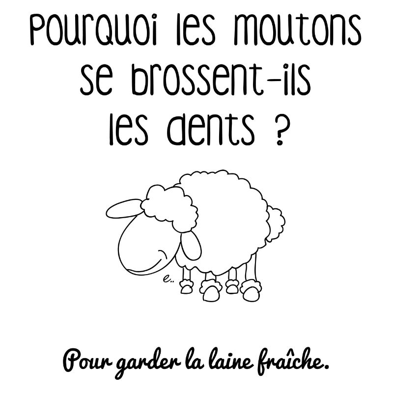 Pourquoi les moutons se brossent-ils les dents?