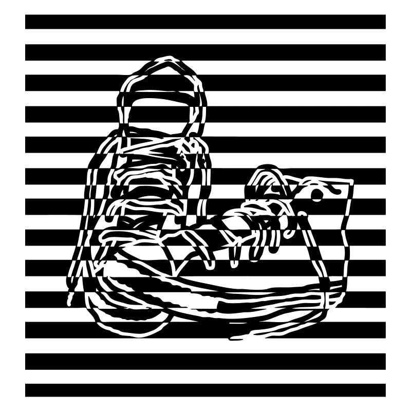 Sneaker gestreift
