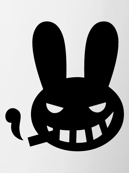 smoking bunny rabbit halloween