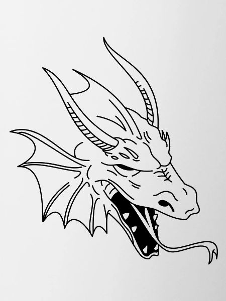 chinese dragon tribal