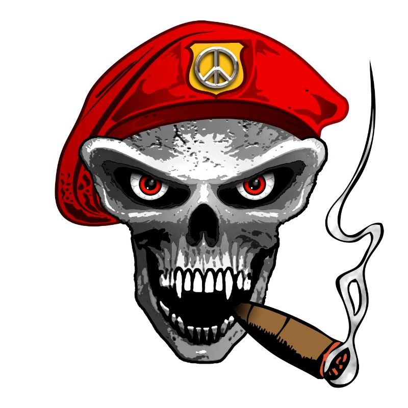 peace army skull