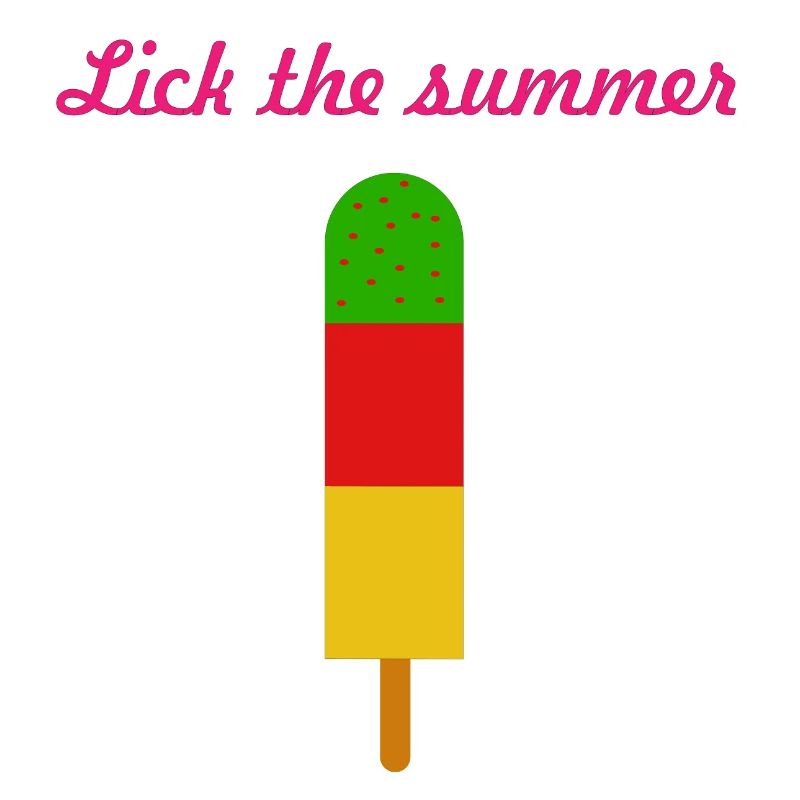 Lécher la glace de cactus d'été