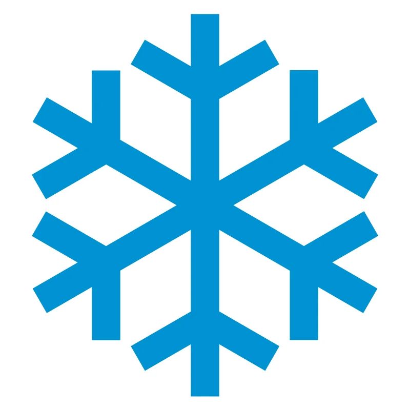 Icône d'icône de temps de flocon de neige