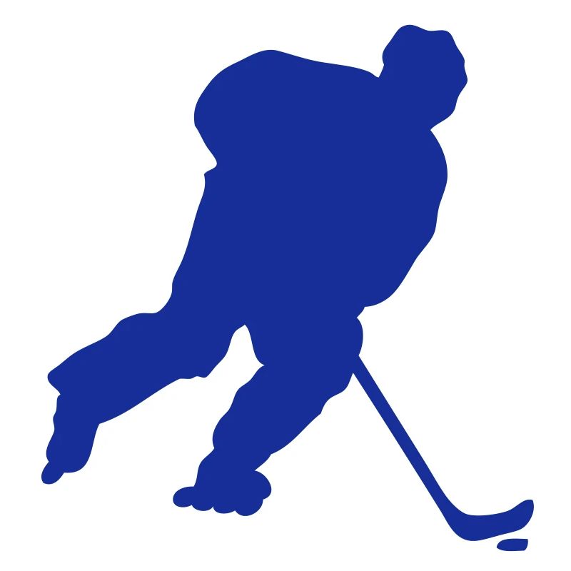 inline skating hockey silhouette4 drawing