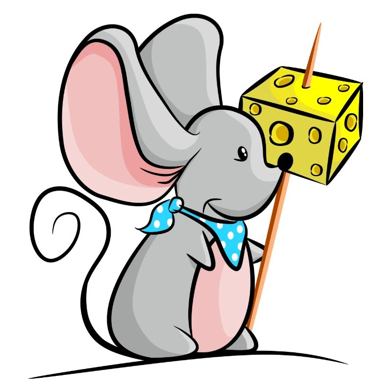 Mouse with cheese