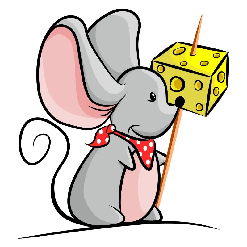 Mouse with cheese