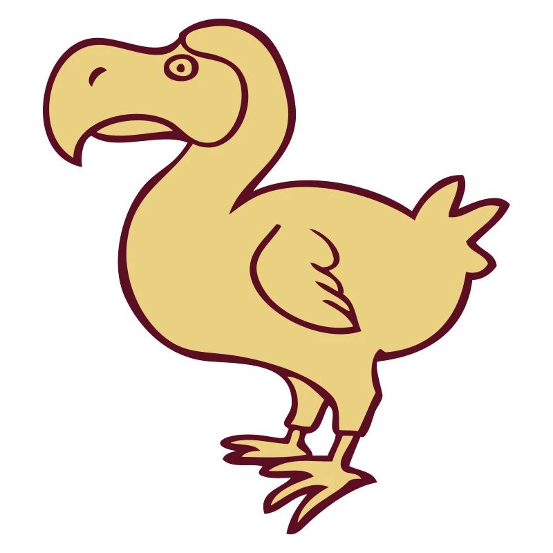 dodo Dodo von Mauritius, der Humor zeichnet