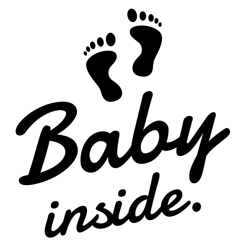 bébé à l'intérieur de l'empreinte