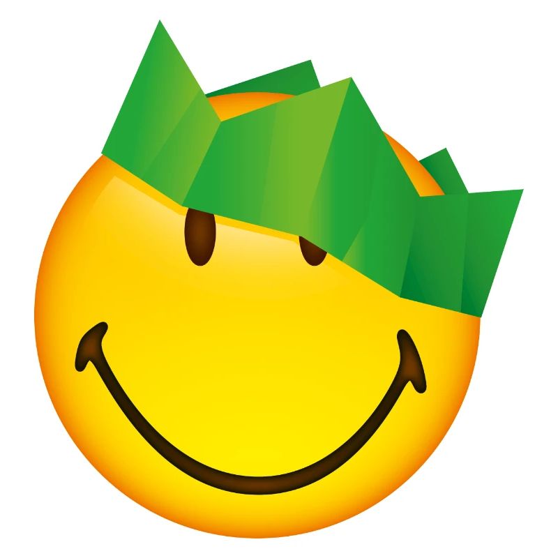 Smiley Green Crown