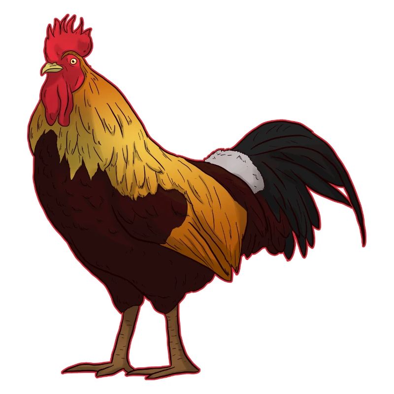 Poule de poulet coq