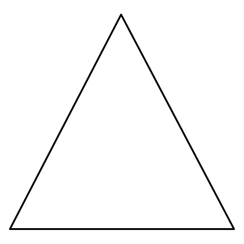 Triangle simple, minimaliste, idée cadeau