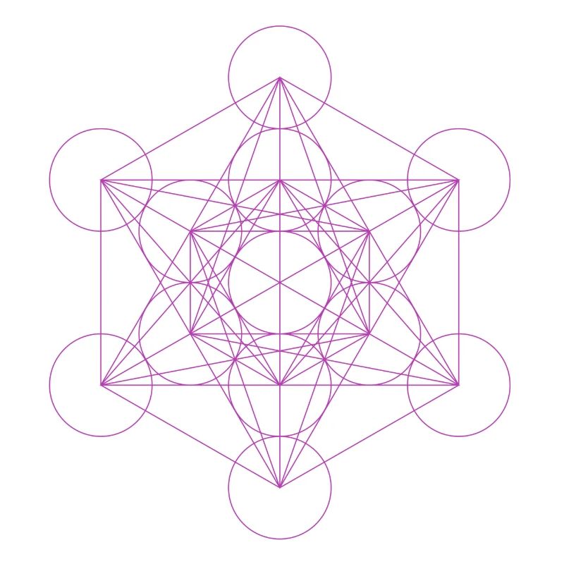 Metatron's cube magenta