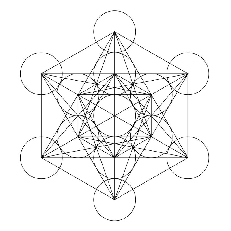 Metatron's Cube Black