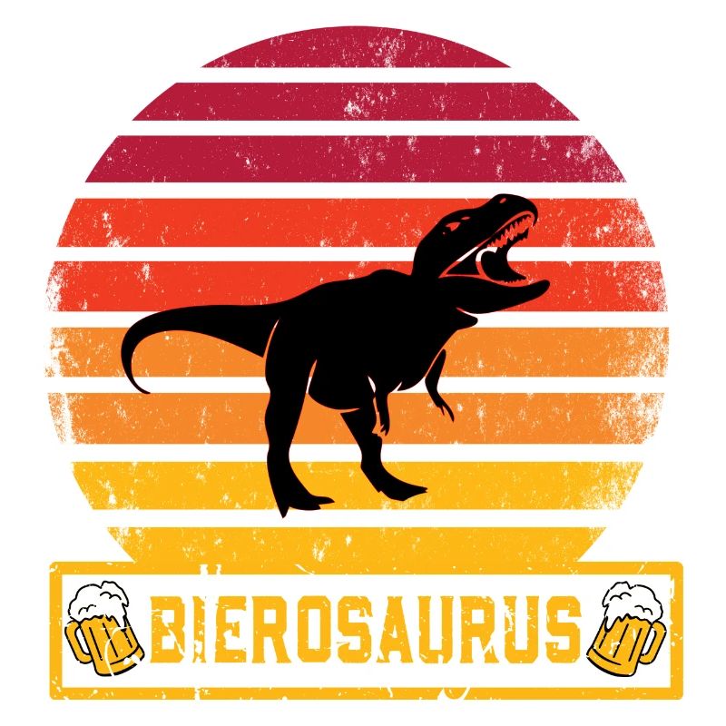 Bierosaurus Bierosaurier Biertrinker Party Tshirt